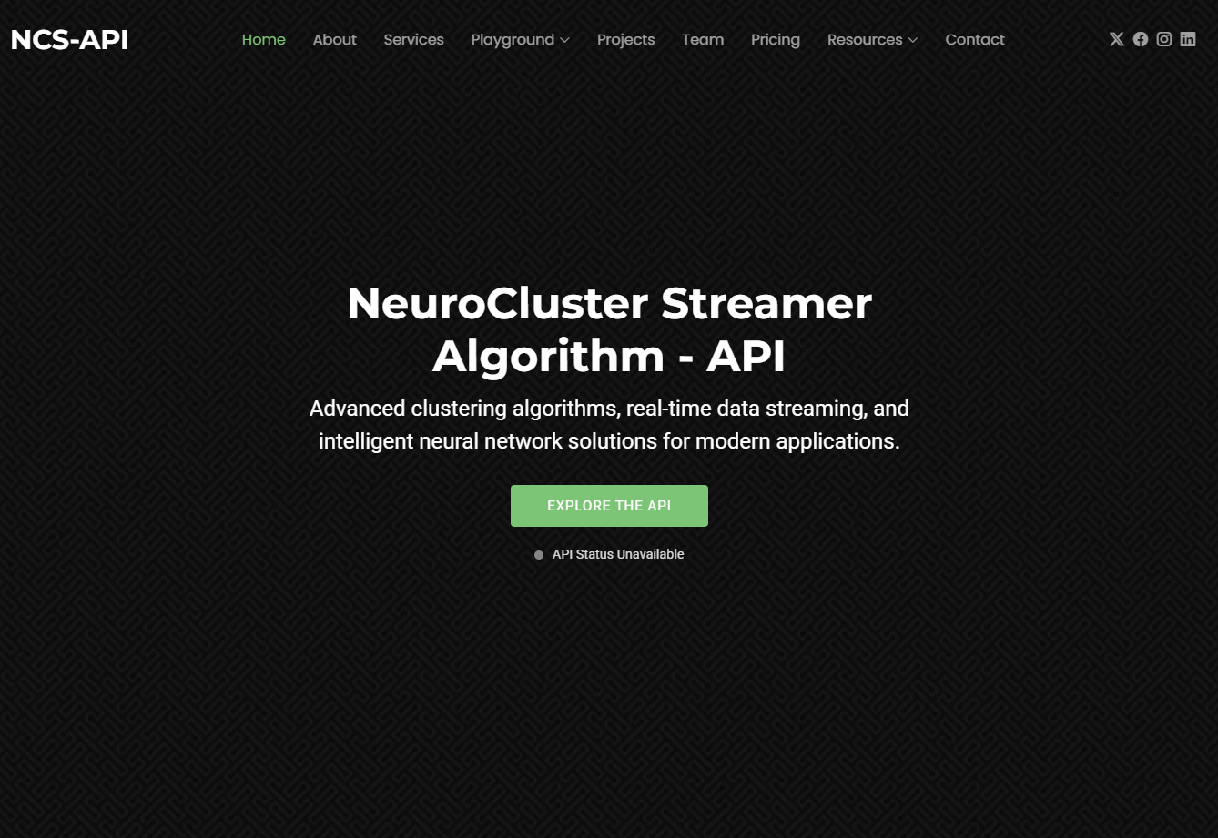 NCS-API Streaming Data Platform